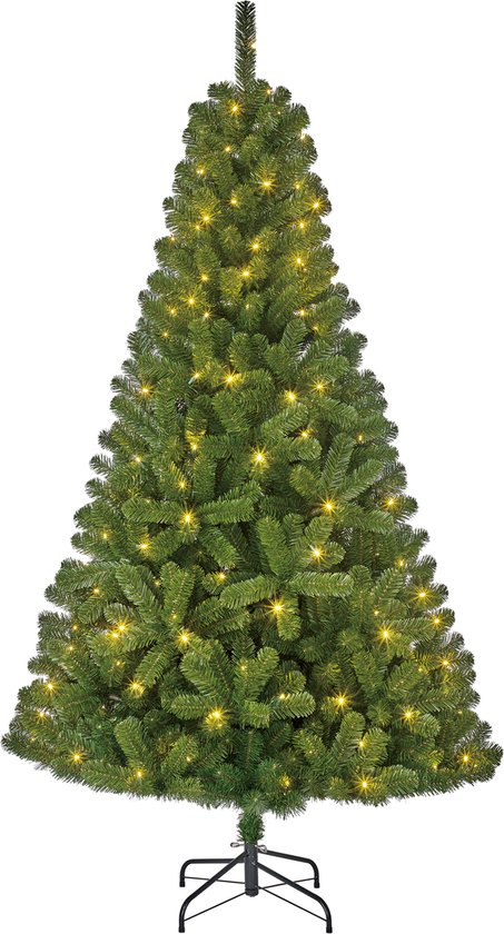 Gebakjes Passend legaal Black Box Trees Charlton Kunstkerstboom met LED Verlichting - H185 cm -  Groen | bol.com