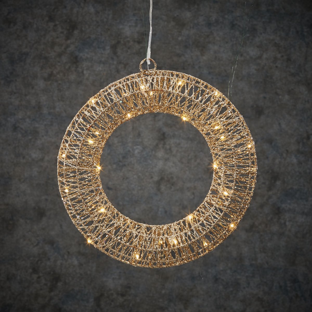 Luca Lighting Kerstverlichting Krans met Warm Witte LED Lampjes Ø30