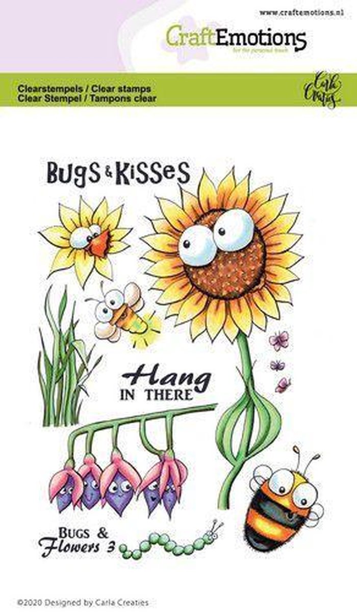 Clearstamps A6 - Bugs & flowers 3 Carla Creaties