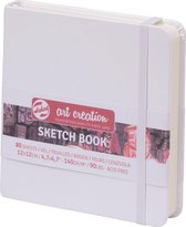 Schetsboek 12x12 cm 140g wit