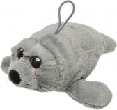 knuffelzeehond 28 cm grijs