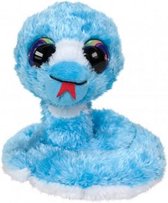 knuffel Lumo Snake Orm blauw 15 cm
