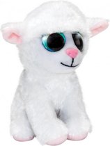 knuffel Lumo Sheep Fluffy 15 cm wit