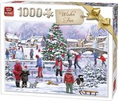 legpuzzel Winter Fun 28 x 24 cm karton 1000-delig