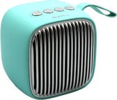 EZRA BASS Mini Draadloos Bluetooth Speaker Turquoise - FM Radio Modus - Tot 6 uur Batterij , 360° Full Stereo Geluid , HIGH - Sensitivity Drive Unit