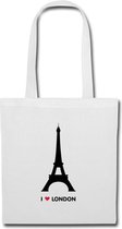 Kwokshop Tote Bag - Katoenen tas 'I Love London' - shopper