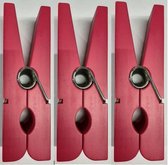 B!organized Wasknijper XL | 20 cm lang | Set van 3 | Rose |