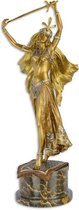 Bronzen beeld - Zwaard danseres - bronzen beeld zwaarddanseres - 59,8 cm hoog