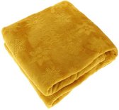 Unique Living Faith - Fleece - Plaid - 150x200 cm - Mellow Yellow