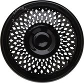 Zangra emaille schotel Ø 25 cm - zwart