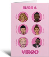 Verjaardagskaart - Such A Virgo - Maagd - Astrologie - Sterrenbeeld - Zodiac - Cadeau - Sterren