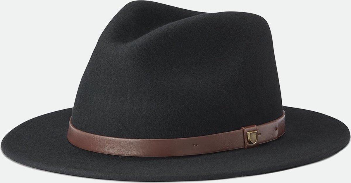 Brixton Hoed MESSER FEDORA Zwart - Maat M Unisex