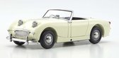 The 1:18 Diecast Modelcar of the Austin Healey Sprite Open Spider of 1958 in Old English White. The manufacturer of the scalemodel is Kyosho. This model is only available online