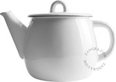 Zangra emaille theepot 1 l - wit