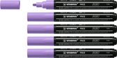 STABILO FREE - Acryl Marker - T300 - Ronde Punt - 2-3 mm - Licht Lila - Doos 5 stuks