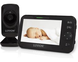 LUVION® Icon Deluxe Black - Babyfoon met Camera - Premium Baby Monitor