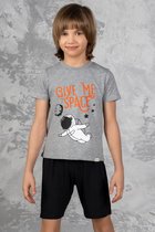 KATIA & BONY GIVE ME SPACE- jONGEN KORTE PYJAMA-SET 6-7 JAAR
