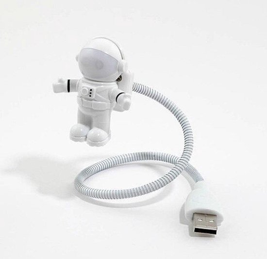 BaykaDecor - Unieke Astronaut Leeslampje - USB LED Verlichting - Cadeau - Kinderkamer Decoratie - Woondecoratie - Multifunctioneel