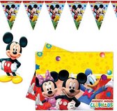 MICKEY MOUSE VERJAARDAG! | Disney Mickey Mouse | Party set | Slingers | Tafelkleed | Versiering | Decoratie | Verjaardag | Kinderfeestje