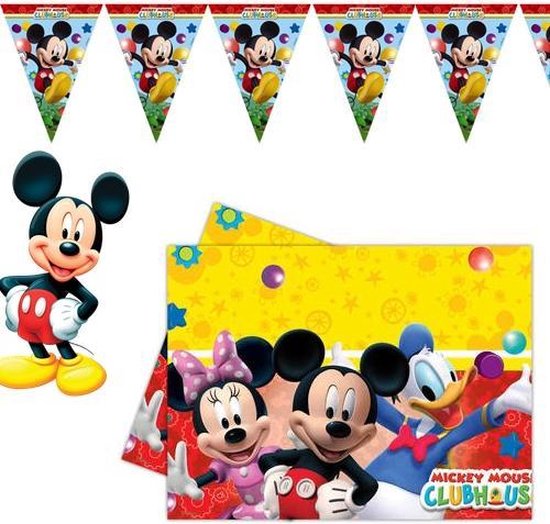 Refrein Verspilling archief MICKEY MOUSE VERJAARDAG! | Disney Mickey Mouse | Party set | Slingers |  Tafelkleed |... | bol.com