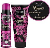 Vogue geschenk set : Showergel 200ml en Parfume Deodorant 150 ml  Romance