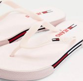 Tommy Hilfiger Slippers - Maat 40 - Vrouwen - lichtroze - wit - rood