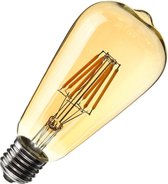 Retro Lights 2 x Edison kooldraad lamp, vintage retro gloeilamp, filament antiek bulb, E27 grote fitting 8 watt- ST64 spiraal