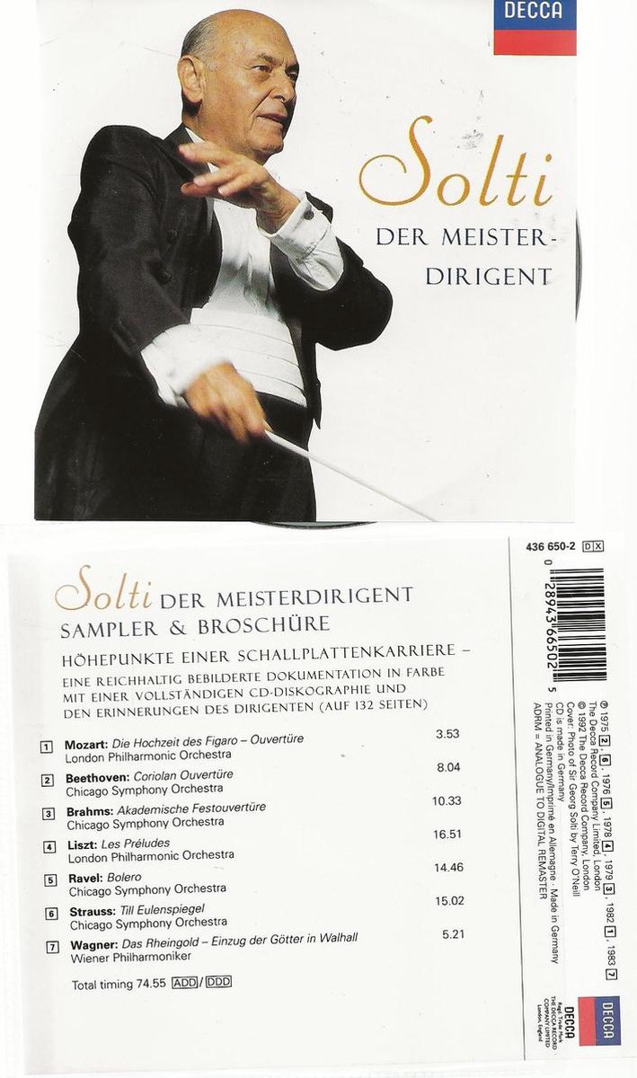SIR GEORG SOLTI - DER MEISTERDIRIGENT