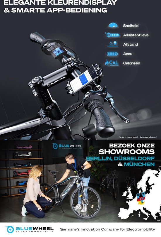 BLUEWHEEL BXB75 e-bike 27,5“ & 29“ I Duits kwaliteitsmerk | EU-conform E- mountainbike... | bol.com