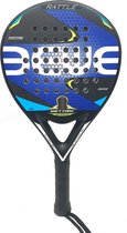 MOLIO - Padel racket - Full carbon - Blauw/zwart (Rattle) - Black Friday - Sinterklaas