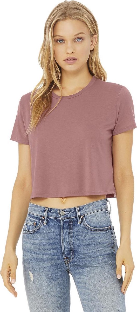 Shirt Bella shortline basic oud roze XL