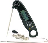 KitchenBizz  Barbecuethermometer - Keukenthermometer - Vleesthermometer - Dual Probe - LCD Digitale Kernthermometer - 2 RVS Sondes & Lange draad - Displayverlichting & Magneet