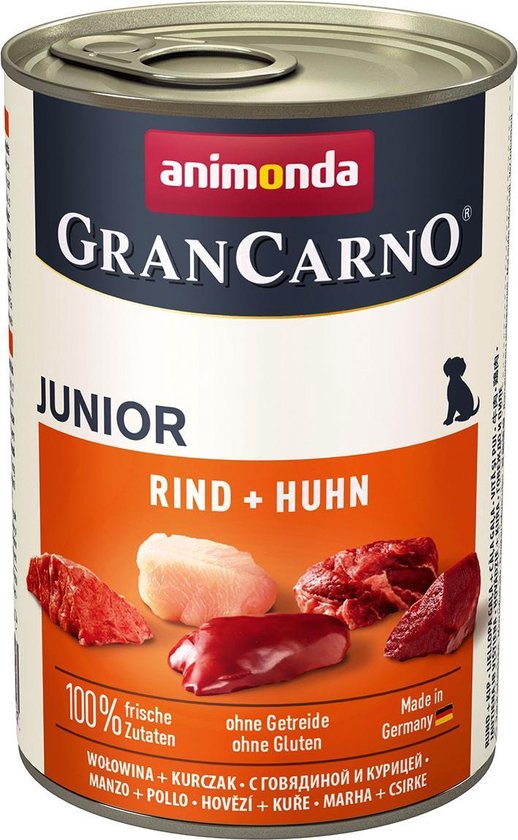 Animonda Grancarno Junior Rund + Kip 6 x 400 gram ( Hondenvoer )