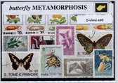 Metamorfose v.d. vlinder – Luxe postzegel pakket (A6 formaat) : collectie van verschillende postzegels van metamorfose v.d. vlinder – kan als ansichtkaart in een A6 envelop - authe