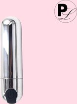 Pure Lust - Mini Vibrator - Bullet Vibrator - Voor Vrouwen - 10 standen - Zilver