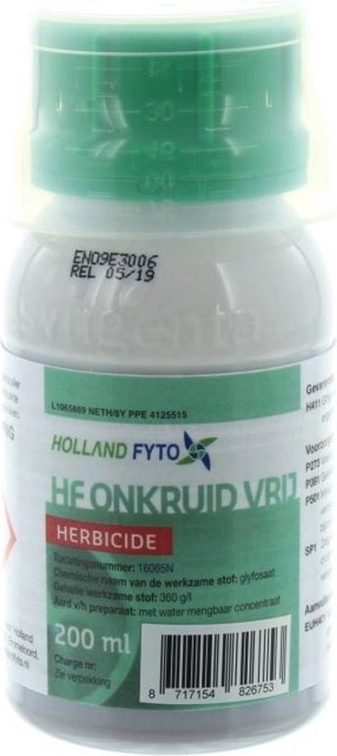 HF Onkruidbestrijding (glyfosaat) tegen onkruid en mos - 200 ml voor 500 m2