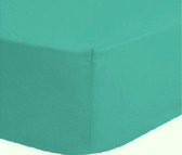 Bed Care Jersey Stretch Hoeslaken - 90x200 - 100% Katoen - 30CM Hoekhoogte - Turquoise