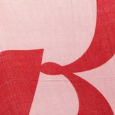 Sjaal donker roze - 100% modaal - geprinte 'R' logo