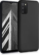 Samsung A02s Hoesje Zwart - Samsung A03s Hoesje Zwart - Samsung A02s | A03s Siliconen Hoesje Case Cover zwart - black