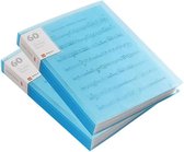 PresentatieMap - Zinaps Pack van 2 Display Boek A4 Presentatiemap 60 Transparante Pockets A4 Document Folder Holder Expansion File Organizer voor presentaties, archivering, opslag, interviews