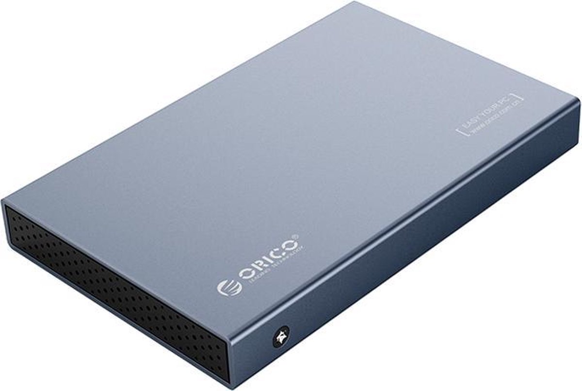 ORICO 2.5 inch USB-C harde schijf behuizing - USB 3.1 10Gbps - Aluminium - grijs