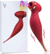 Toys Hub® Luxe Clitoris Zuiger - 10 Vibraties - Waterproof - Clitoris Stimulator – Luchtdruk Vibrator – Clitoris & G-spot Stimulator - USB-oplaadbaar – Vibrators voor Vrouwen – Sex