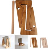 Houten laptop standaard