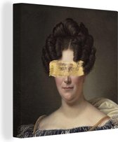 Toile Peinture Femme - Art - Peinture - 50x50 cm - Décoration murale