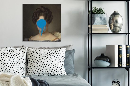 Toile Peinture Femme - Art - Peinture - 50x50 cm - Décoration murale