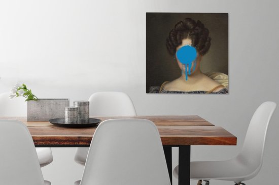 Toile Peinture Femme - Art - Peinture - 50x50 cm - Décoration murale