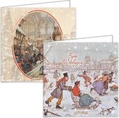 Anton Pieck kerstkaarten - mapje met 4x5 stuks - set 2