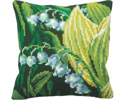 Kussen borduurpakket Muguet Droite - Collection d'Art