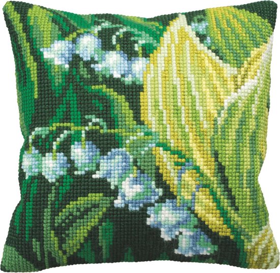 Kussen borduurpakket Muguet Droite - Collection d'Art