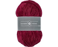 Durable Velvet - 222 bordeaux - Chenille Garen